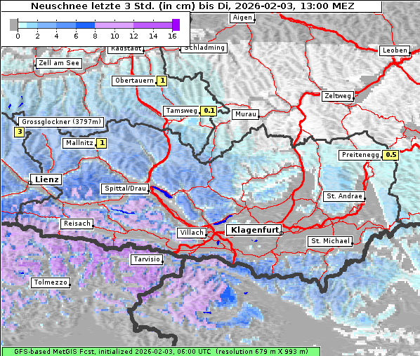 Neuschnee, 3. 2. 2026