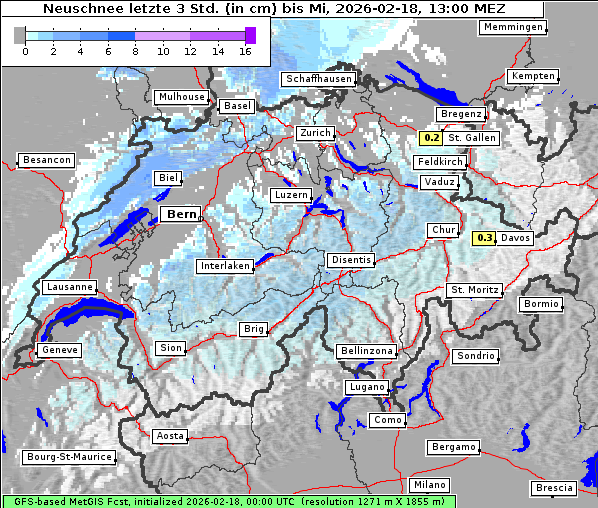 Neuschnee, 18. 2. 2026
