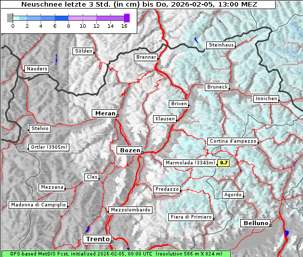 Neuschnee, 5. 2. 2026