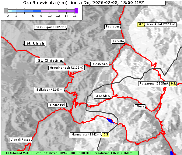 Neuschnee, 8. 2. 2026