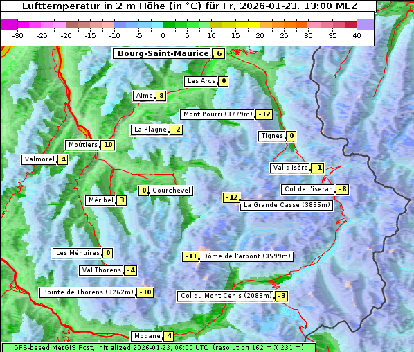 Temperatur, 23. 1. 2026