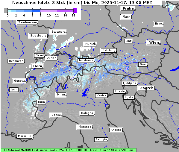 Neuschnee, 17. 11. 2025