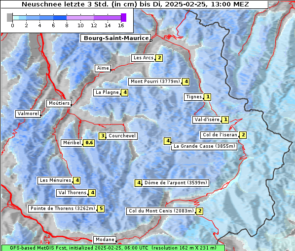 Neuschnee, 25. 2. 2025