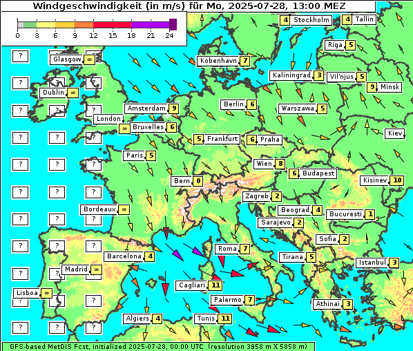 Wind, 28. 7. 2025
