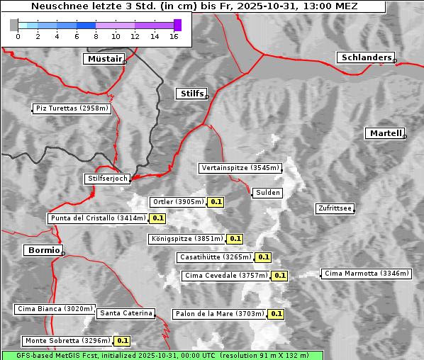 Neuschnee, 31. 10. 2025