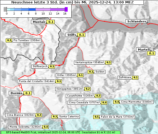 Neuschnee, 24. 12. 2025
