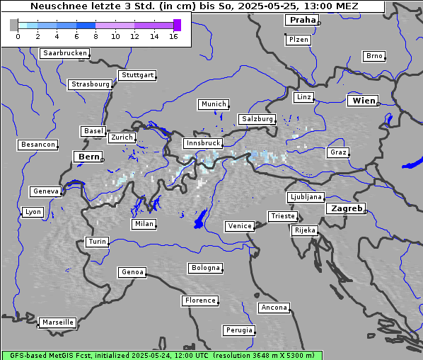Neuschnee, 25. 5. 2025