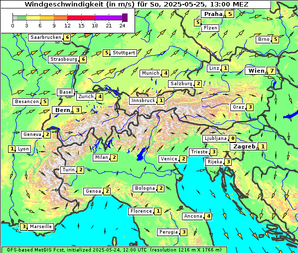Wind, 25. 5. 2025