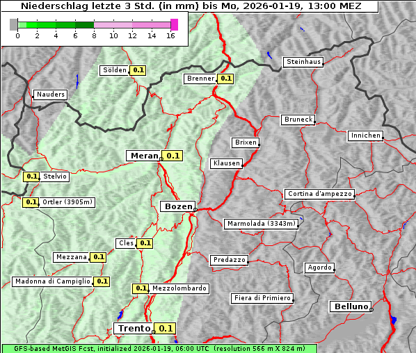 Niederschlag, 19. 1. 2026