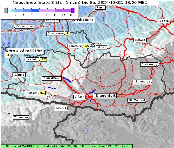 Neuschnee, 22. 12. 2024