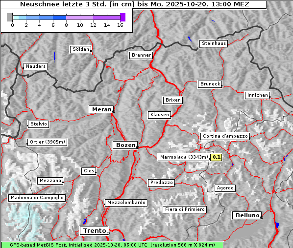 Neuschnee, 20. 10. 2025