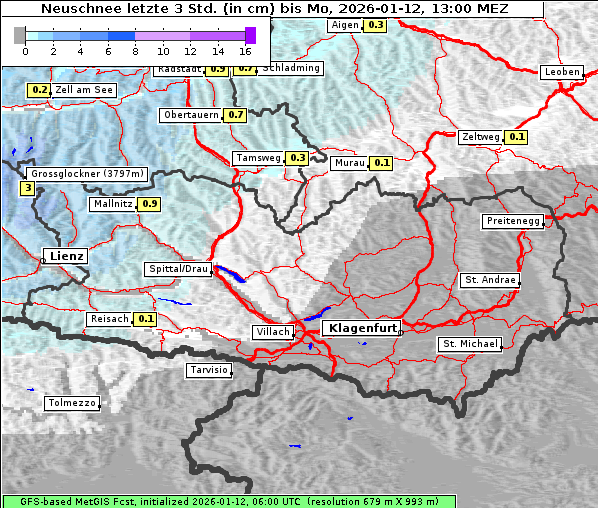 Neuschnee, 12. 1. 2026
