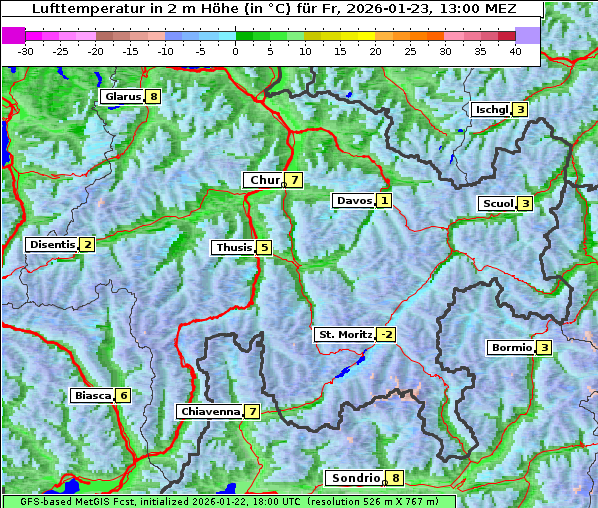 Temperatur, 23. 1. 2026