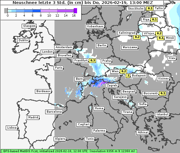 Neuschnee, 19. 2. 2026