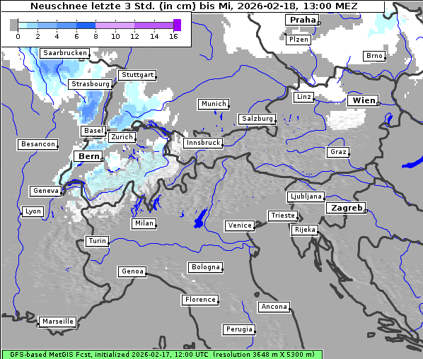 Neuschnee, 18. 2. 2026