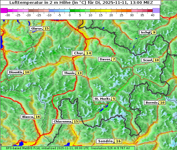 Temperatur, 11. 11. 2025