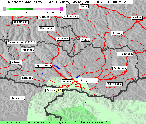 Niederschlag, 29. 10. 2025