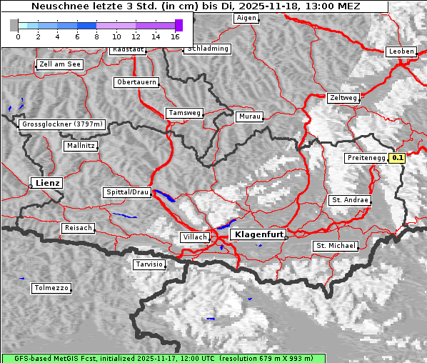 Neuschnee, 18. 11. 2025