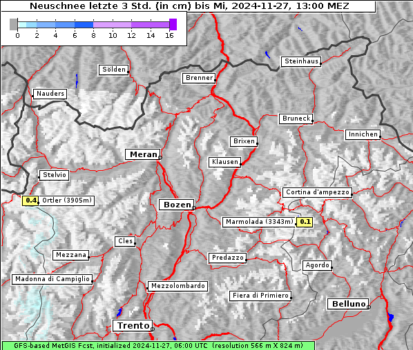 Neuschnee, 27. 11. 2024