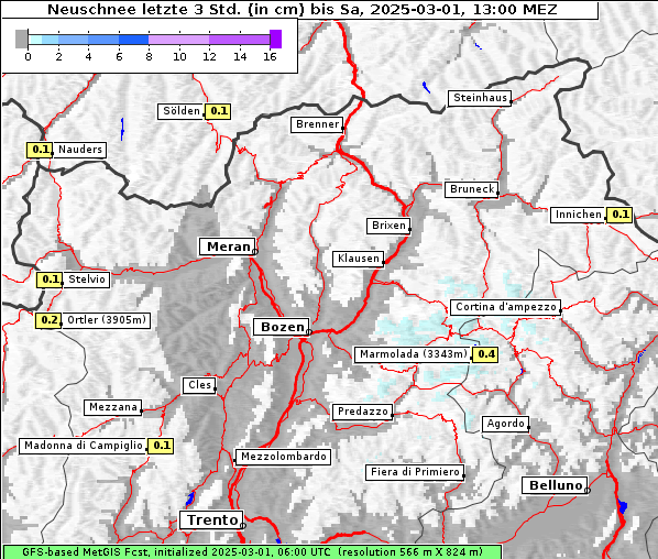 Neuschnee, 1. 3. 2025