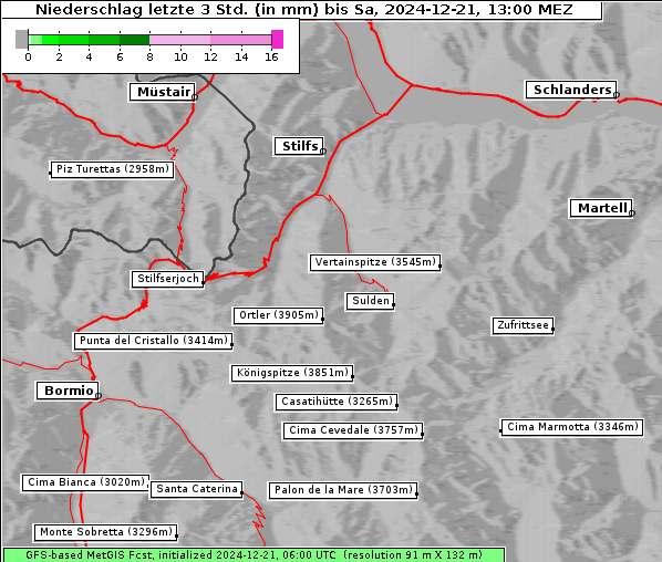 Niederschlag, 21. 12. 2024