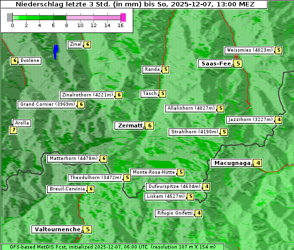 Niederschlag, 7. 12. 2025