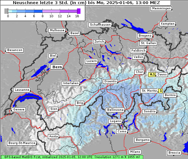 Neuschnee, 6. 1. 2025