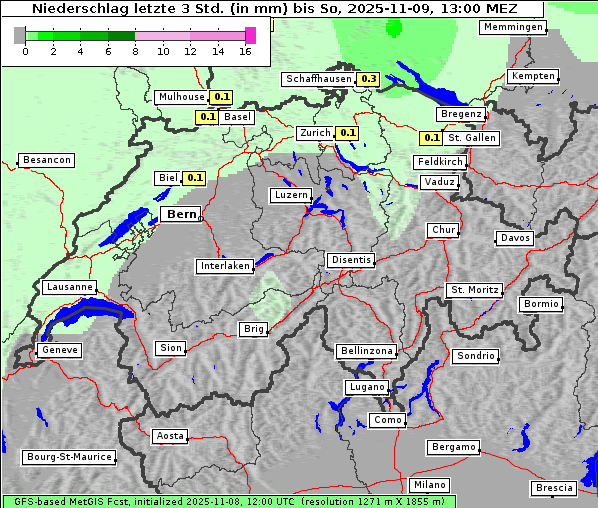 Niederschlag, 9. 11. 2025