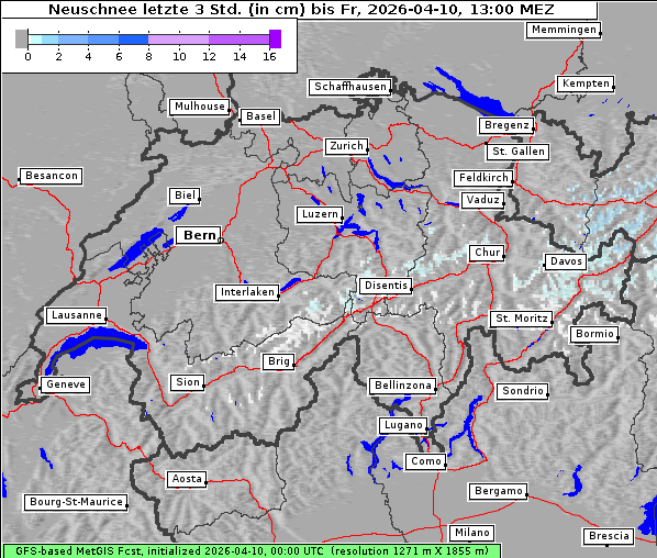 Neuschnee, 10. 4. 2026