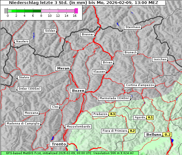 Niederschlag, 9. 2. 2026