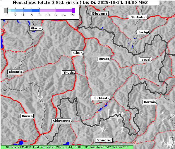 Neuschnee, 14. 10. 2025