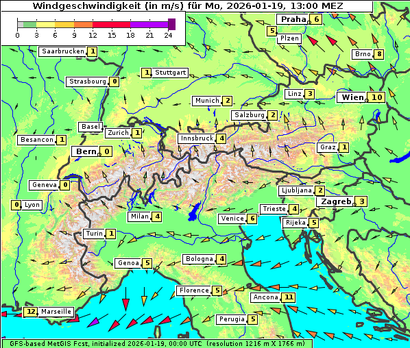 Wind, 19. 1. 2026