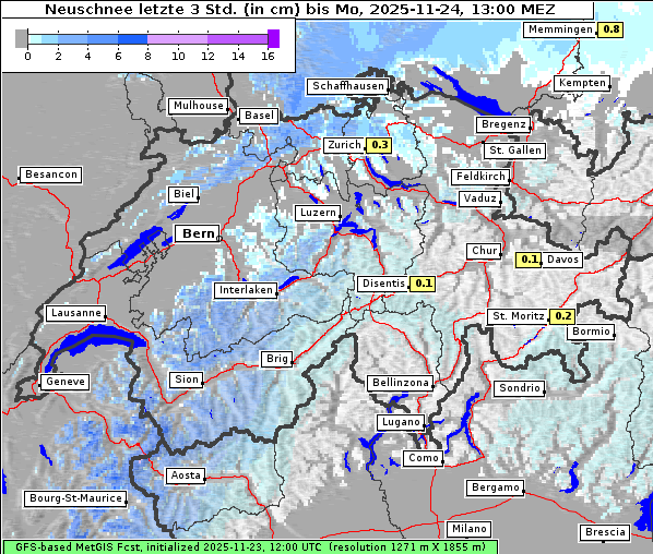 Neuschnee, 24. 11. 2025