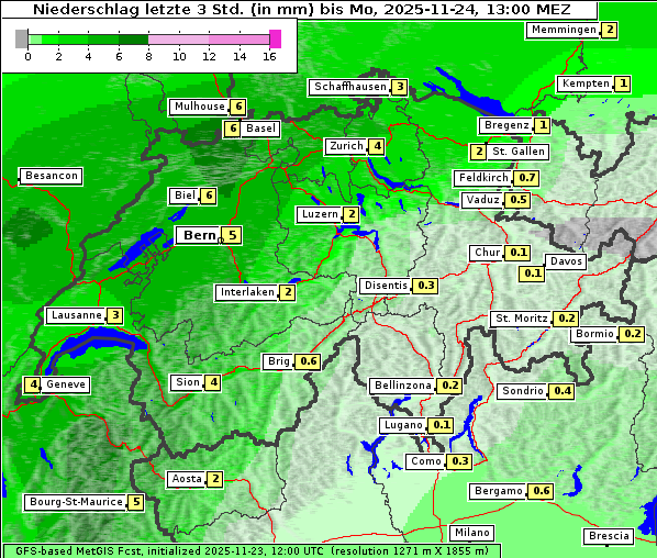Niederschlag, 24. 11. 2025
