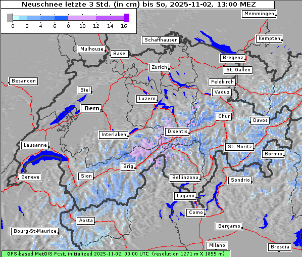 Neuschnee, 2. 11. 2025