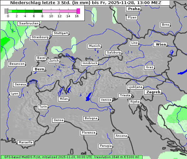 Niederschlag, 28. 11. 2025