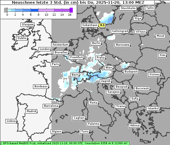 Neuschnee, 20. 11. 2025