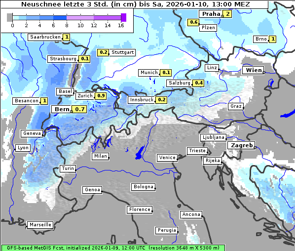 Neuschnee, 10. 1. 2026