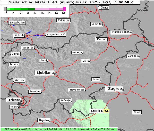 Niederschlag, 7. 11. 2025