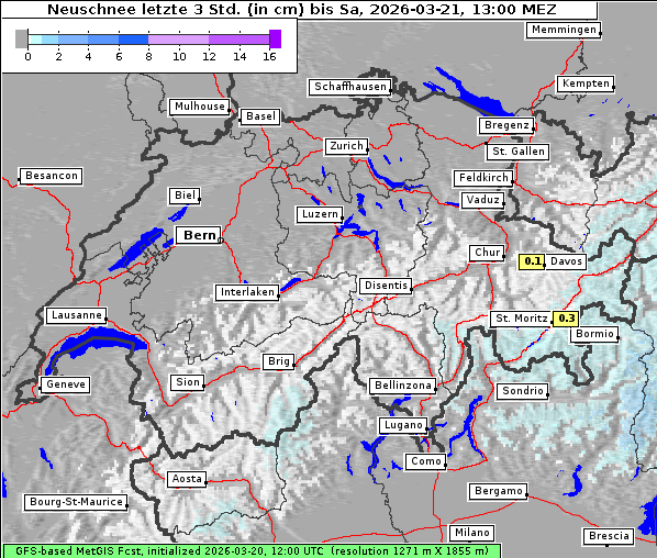Neuschnee, 21. 3. 2026