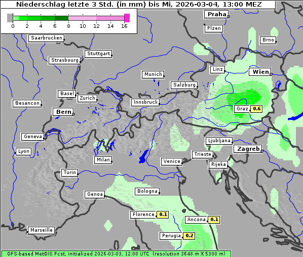 Niederschlag, 4. 3. 2026
