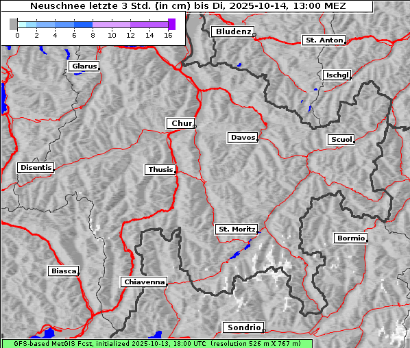 Neuschnee, 14. 10. 2025