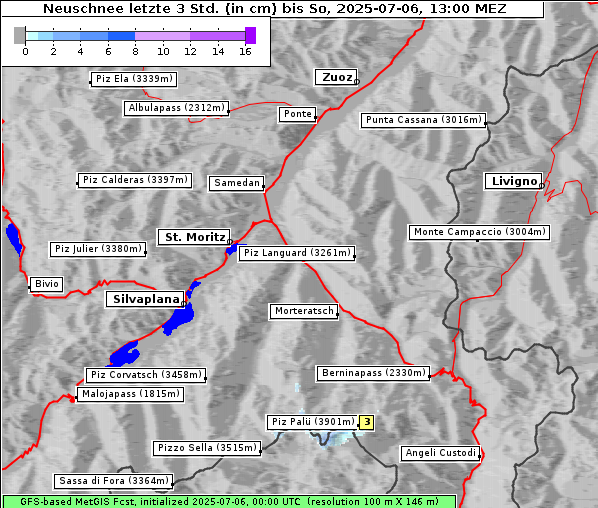 Neuschnee, 6. 7. 2025