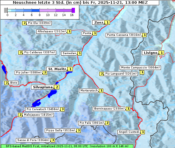 Neuschnee, 21. 11. 2025