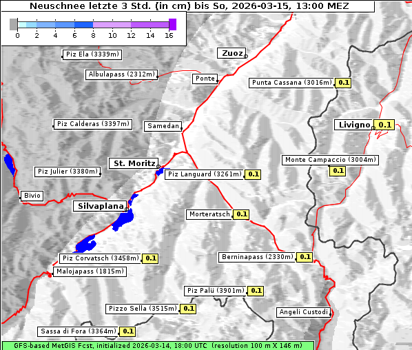 Neuschnee, 15. 3. 2026