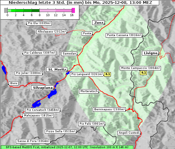 Niederschlag, 8. 12. 2025
