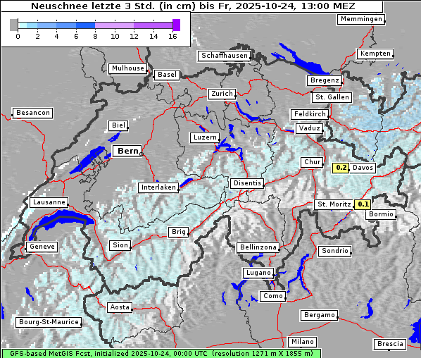 Neuschnee, 24. 10. 2025