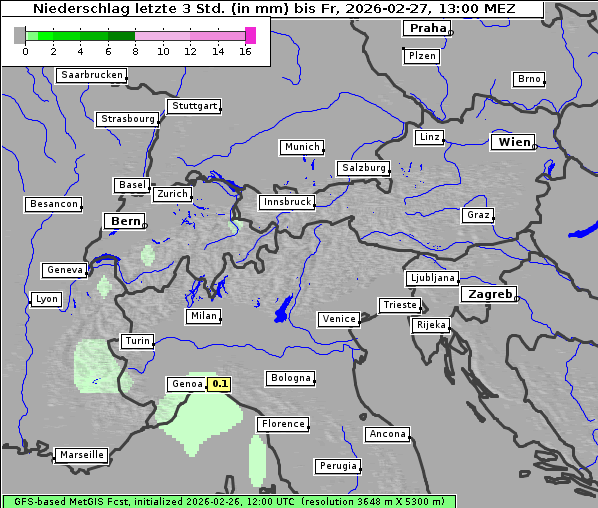 Niederschlag, 27. 2. 2026