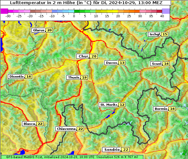 Temperatur, 29. 10. 2024