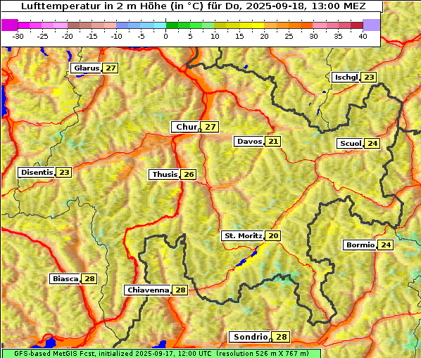 Temperatur, 18. 9. 2025